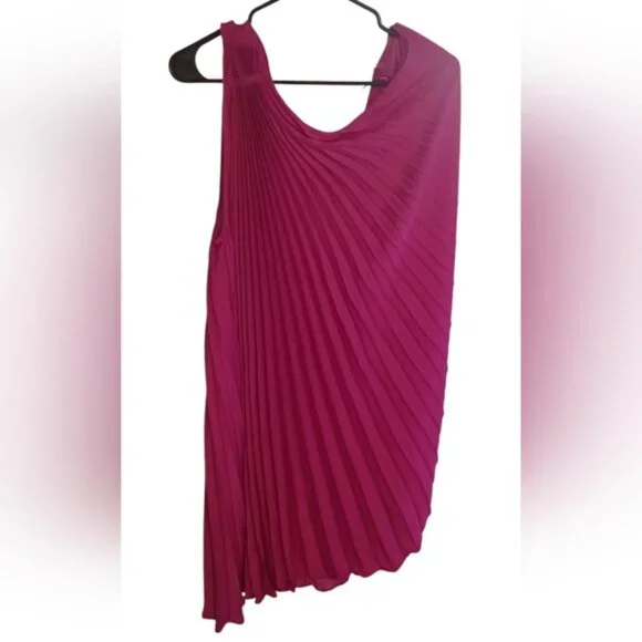 Banana Republic One Shoulder Pleated Dress - Picture 3 of 4